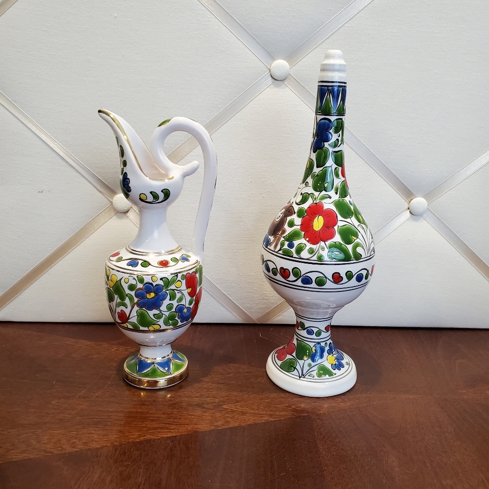 Vintage Pair of Dakas Ewer & Vinegar/Oil Cruet - Picture 5 of 11